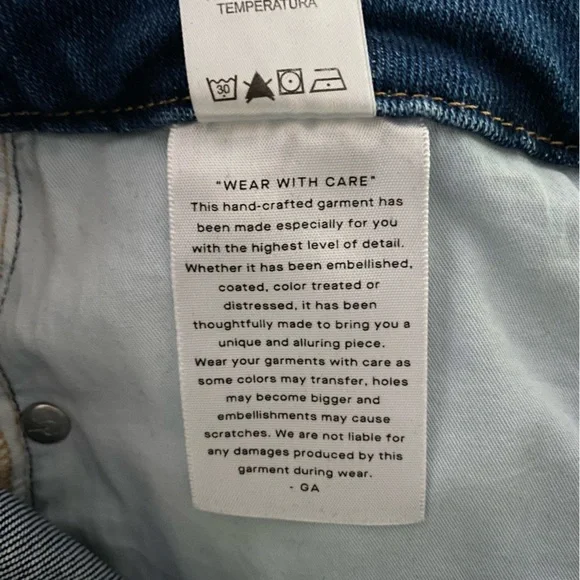 Good American Good Legs Flare Jeans Blue843 8 - Picture 14 of 14